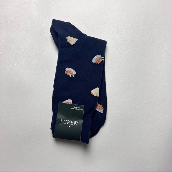 J.Crew Men's Thanksgiving Theme Graphic Design Trouser Socks Onesize - Picture 4 of 10